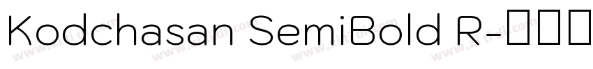 Kodchasan SemiBold R字体转换